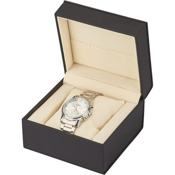 Luxury Black Watch Gift Box PU Leather Jewelry Display Case for Men - Picture 7 of 8